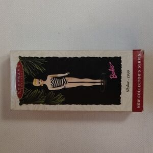 Vintage 1959 Mattel BARBIE Keepsake ornament in original box Collectors series.